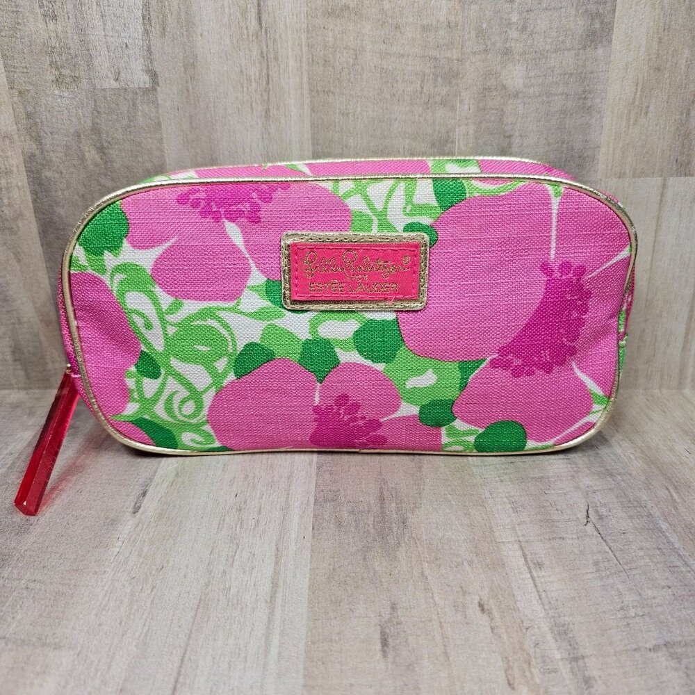 Lilly Pulitzer Estee Lauder‎ Cosmetic Makeup Bag Floral